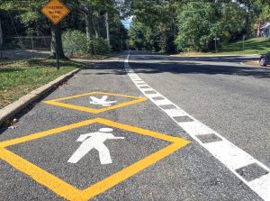 New pedestrian path on Stonytown Road