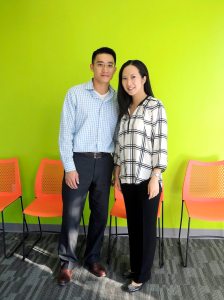 Wing Ng and Lisa Yeung-Ng, owners of Sylvan Learning on Main Street