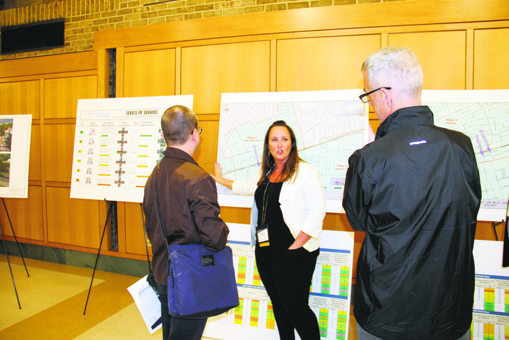 Lisa Black, from Governor Andrew Cuomo’s office, explains the changes the third track would bring to the community.