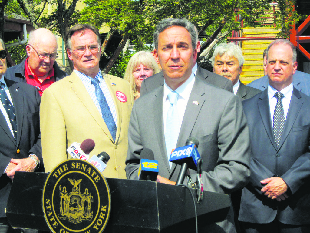 Sen. Jack Martins called for more details on the third track plan, saying simple questions were not being answered.
