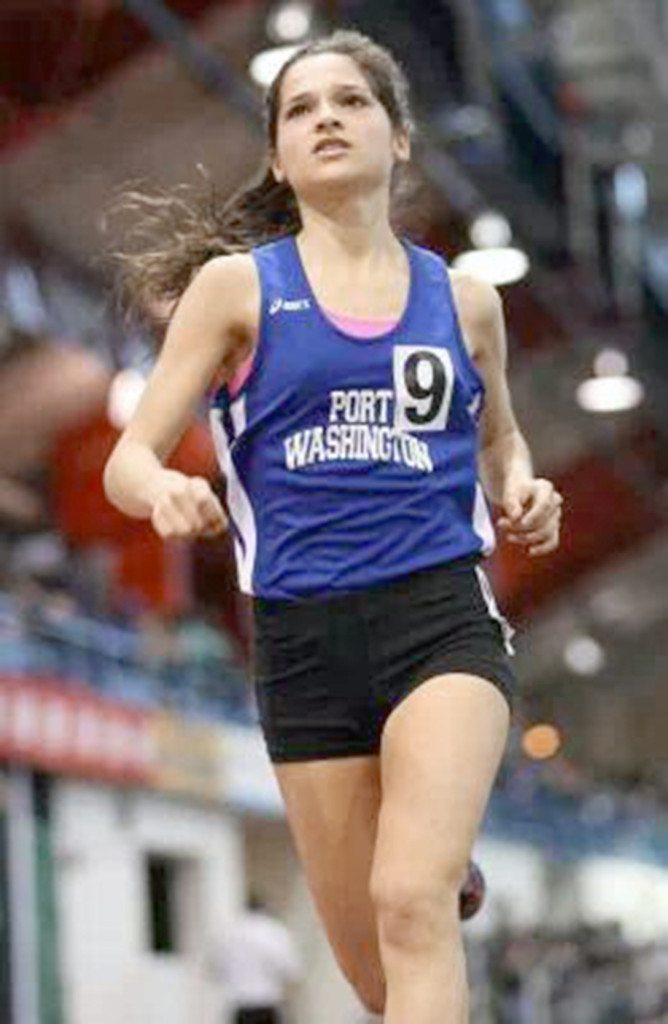 Joelle Feinberg tears up the track.