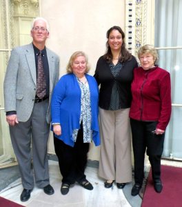 Executive Director of the Hempstead Harbor Protection Committee Eric Swenson, Pasqua Dziadul, Executive Director of the Manhasset Bay Protection Committee Sarah Deonarine and Kay Ullman