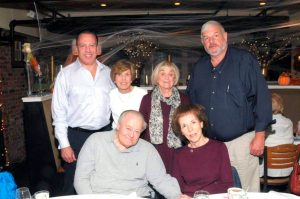 Richard and Judy Zoller, standing Richard Zoller Jr., Naomi Verdirame, Betty Lyons, Keith Cussmano