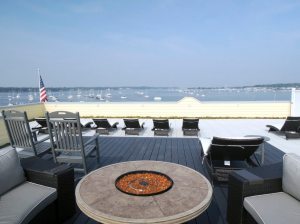 Rooftop deck at the  Knickerbocker Bay Club