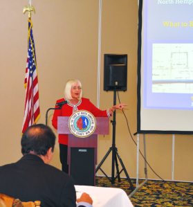 Supervisor Bosworth addresses the crowd.