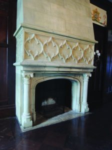 Marble fireplaces are exquisite.