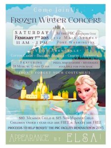 The Parent Resource Center is holding a “Frozen” concert Feb. 7.