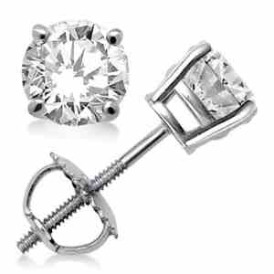 hers round diamond studs