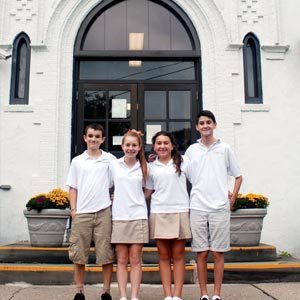 St. Peter’s new officers (left to right) President Kieran Dennis, Vice President Julia Caccavo, Secretary Hannah Contino, and Treasurer Timmy Bergin