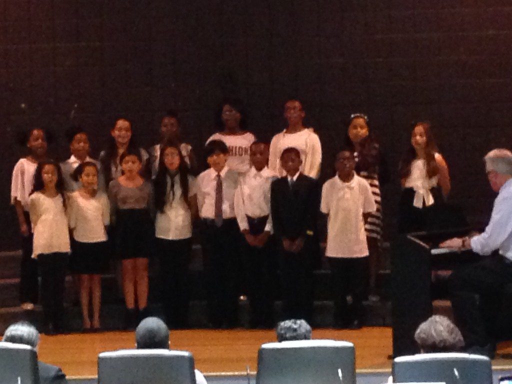 Students got the crowd clapping with their rendition of "Happy."