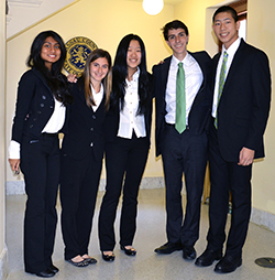 Pawsitively Paradise includes students Nicole Olakkengil, Madalyn Fernbach, CEO Susan Huang, Matt Sternberg and Bryan Wang. (Photos by Colleen Maidhof) plainview 2014 04 18 BusinessA