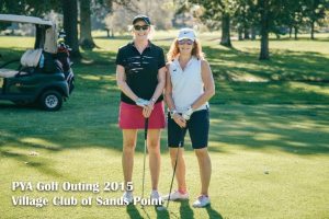 “Closest to the Pin” winner Michele Bazzini and Sheril Feldman