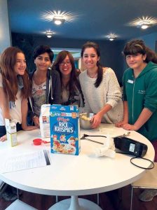 JLE Teen Club baked chocolate chip crunch cookies for children staying at the Ronald McDonald House.