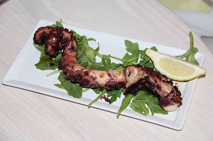 Grilled octopus