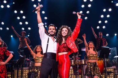 1-0304 Ektor Rivera as Emilio Estefan and Ana Villafañe as Gloria Estefan in ON YOUR FEET! (c) Matthew Murphy