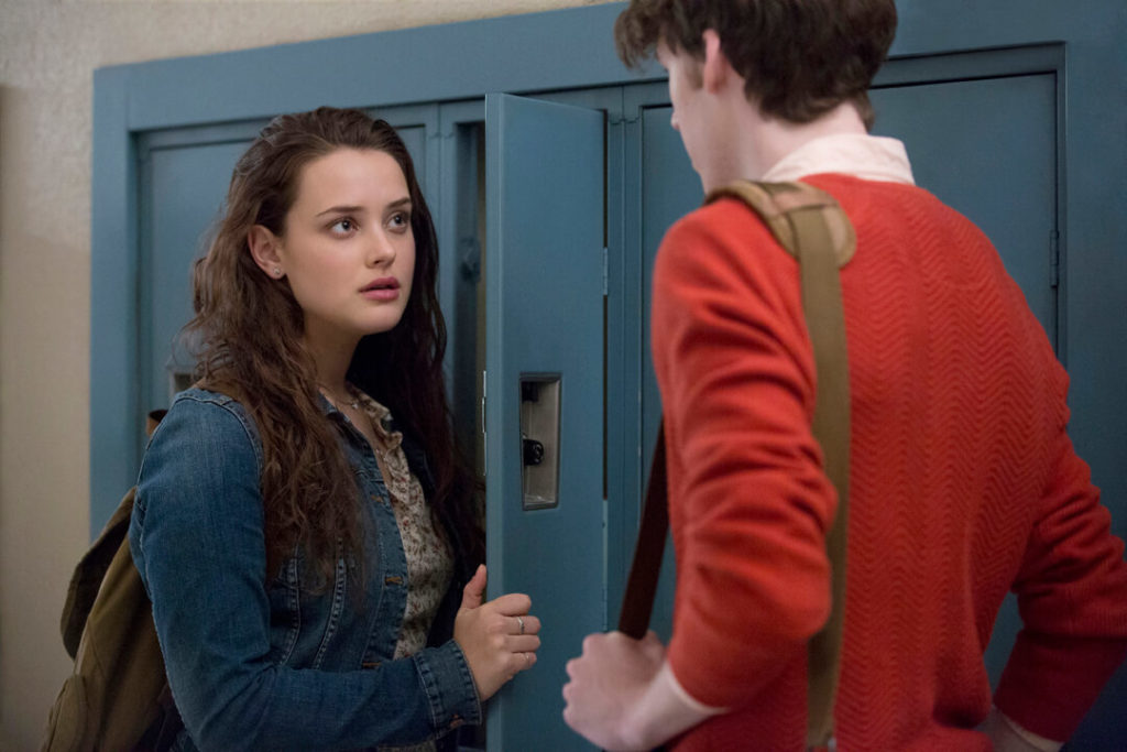 Katherine Langford and Devin Druid in 13 Reasons Why (Photo by Beth Dubber/Netflix)
