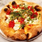 3BROTHERS PIZZA FARMINGDALE brick oven vegan margherita pizza made with teese soy mozzarella