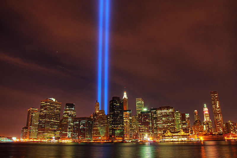 800px Tribute in Light memorial on September 11 2010