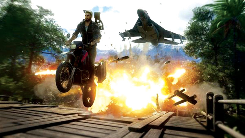 A screenshot of Just Cause 4 by Square Enix