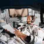 Astronaut Michael apollo 11 collins in cm sim ksc jun 19 1969 s69 38202 NASA