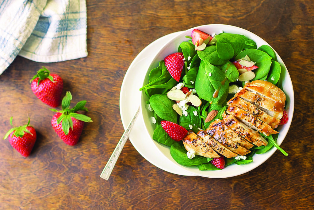 Balsamic Chicken and Spinach Salad recipe
