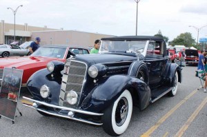 This 1934 Cadillac Coupe exemplified the many fine vintage cars on view for close inspection.