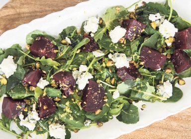 Donatella Arpaia – Beet and Goat Cheese Salad(1)
