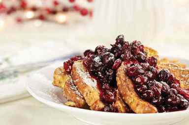 Donatella Arpaia French-Toast-with-Cranberry-Compote