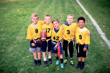 Young Flag Football Team Team Picture