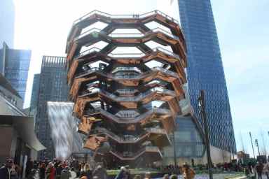The Vessel provides great sights of the Hudson River.