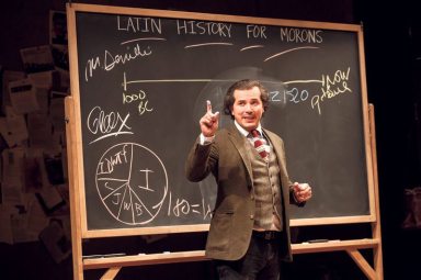 New York PremiereLATIN HISTORY FOR MORONSWritten and performed by John LeguizamoDirected by Tony TacconeIn a co-production with Berkeley Repertory Theatre Scenic Design: Rachel HauckLighting Design: Alexander V. NicholsOriginal Music and Sound Des