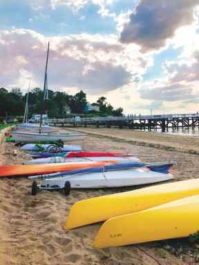 Laura Varrone Kayaks on the Beach