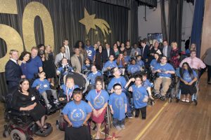 The cast of Henry Viscardi  School students, athletes and special guest who participated in this year's performance of 50 FANtastic SPORTStacular Years!