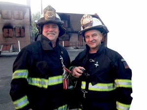 From left: Deputy Chief Tom Skinner and Fire Chief Ronald Sopp