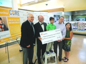 From left: Don Sussman, president of Stop & Shop New York Metro Division; Dr. Paul A. Meyers, Leonardo Burgos, Jesus Burgos and Sandra Burgos.