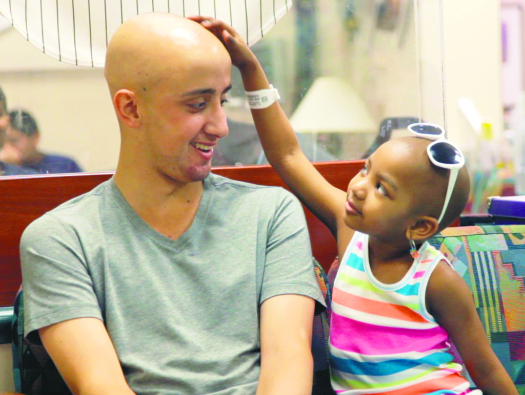 James Ragan with a fellow patient