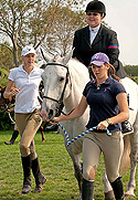 Hicksville teacher Margot Horn and her 19-year-old daughter, Amanda, volunteer at HorseAbility.