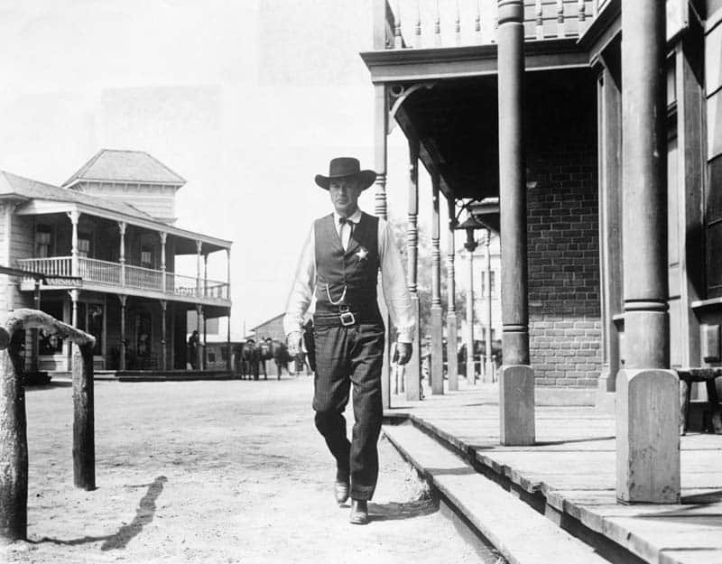 Gary Cooper as Marshall in High Noon