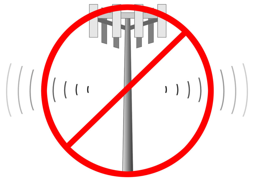 no cell towers