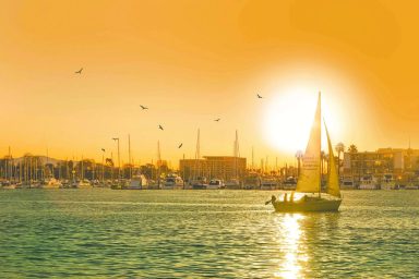 sunset sail