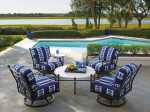 swivel lounge chair and round cocktail table pavlova by tommy bahama outdoor living