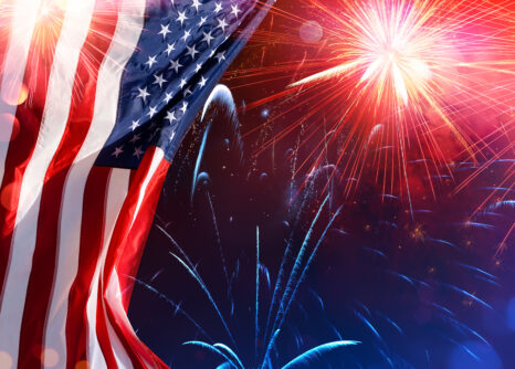 American Flag w Fireworks Fourth of July G 537600100 466x334 1