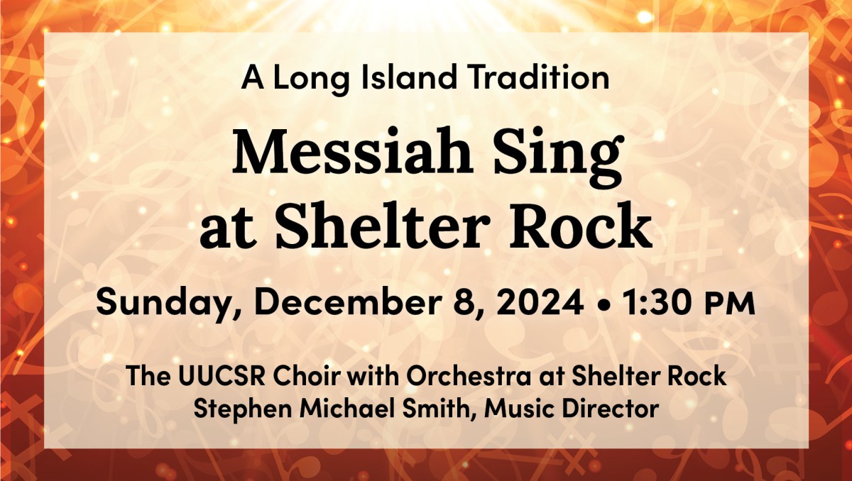Unitarian Universalist's annual Messiah Sing information