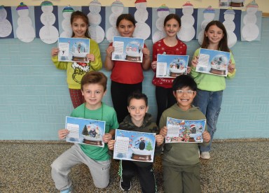 East Lake Elementary School fourth graders created digital writing projects telling what they would do if trapped inside of a snow globe.