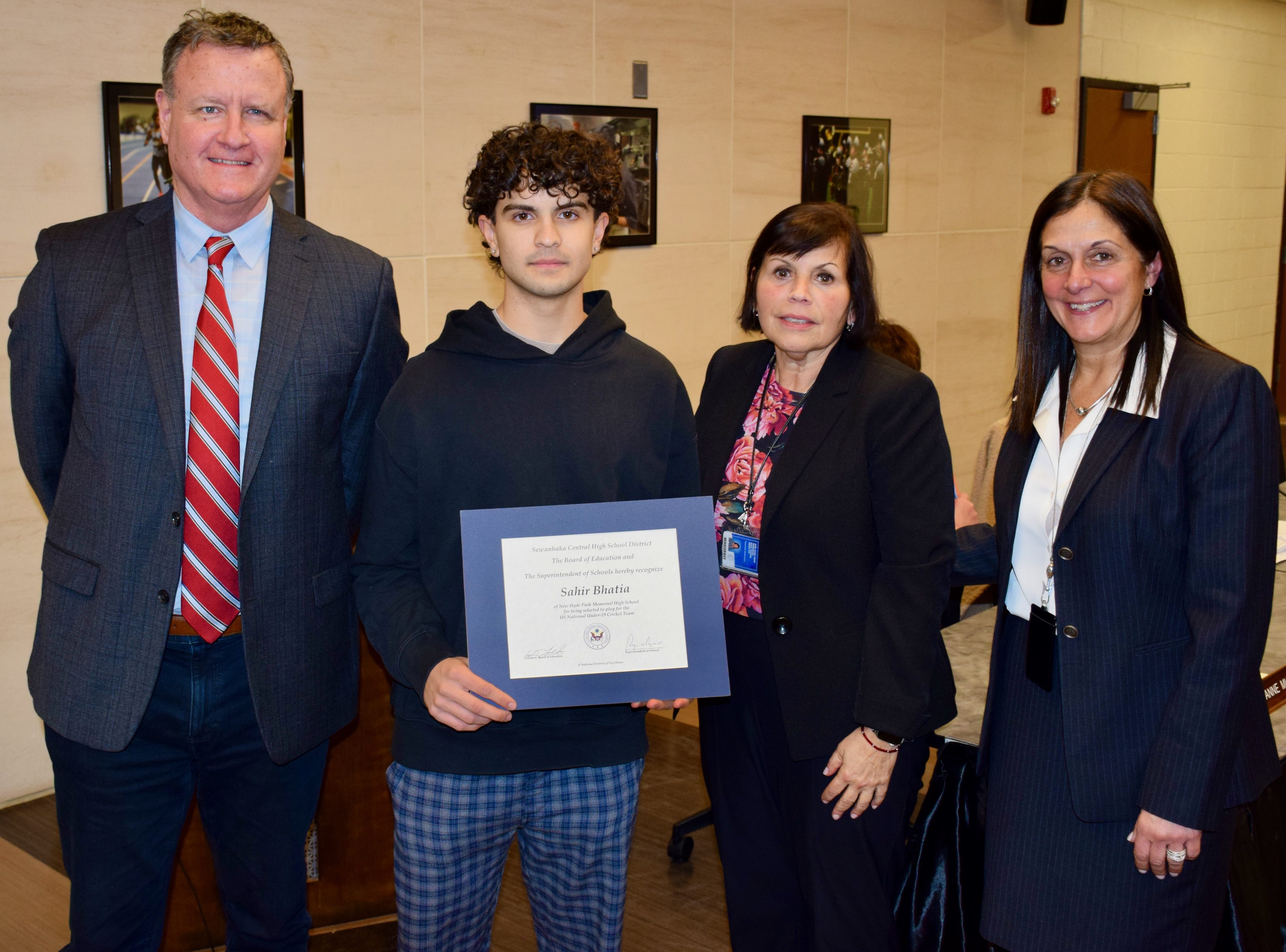Student achievements celebrated at Sewanhaka's January board meeting
