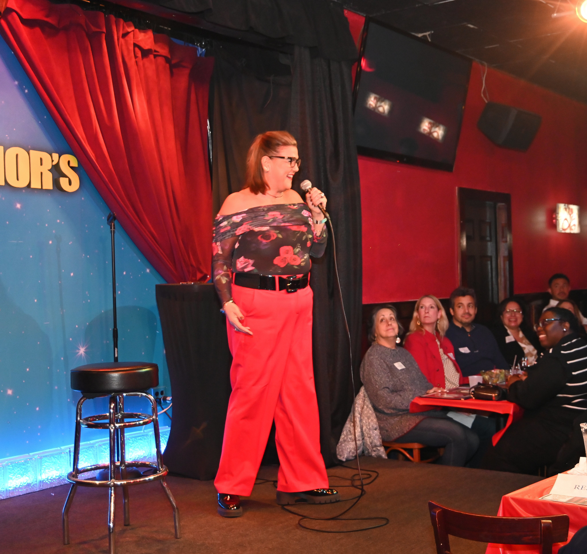 Comedian Laura Patten performed at United Way's comedy night at Governor's Comedy Club.