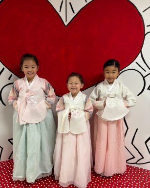 Shelter Rock students wear traditional outfits for Traditional Tuesday during Spirit Week