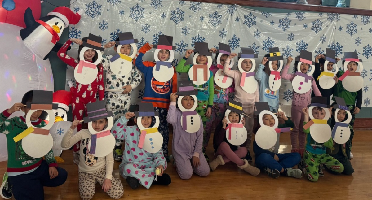 Shelter Rock students celebrate "Math is Snow Much Fun" Game Day