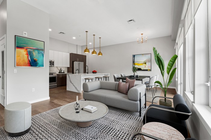 Florent Unit Living Room & Kitchen