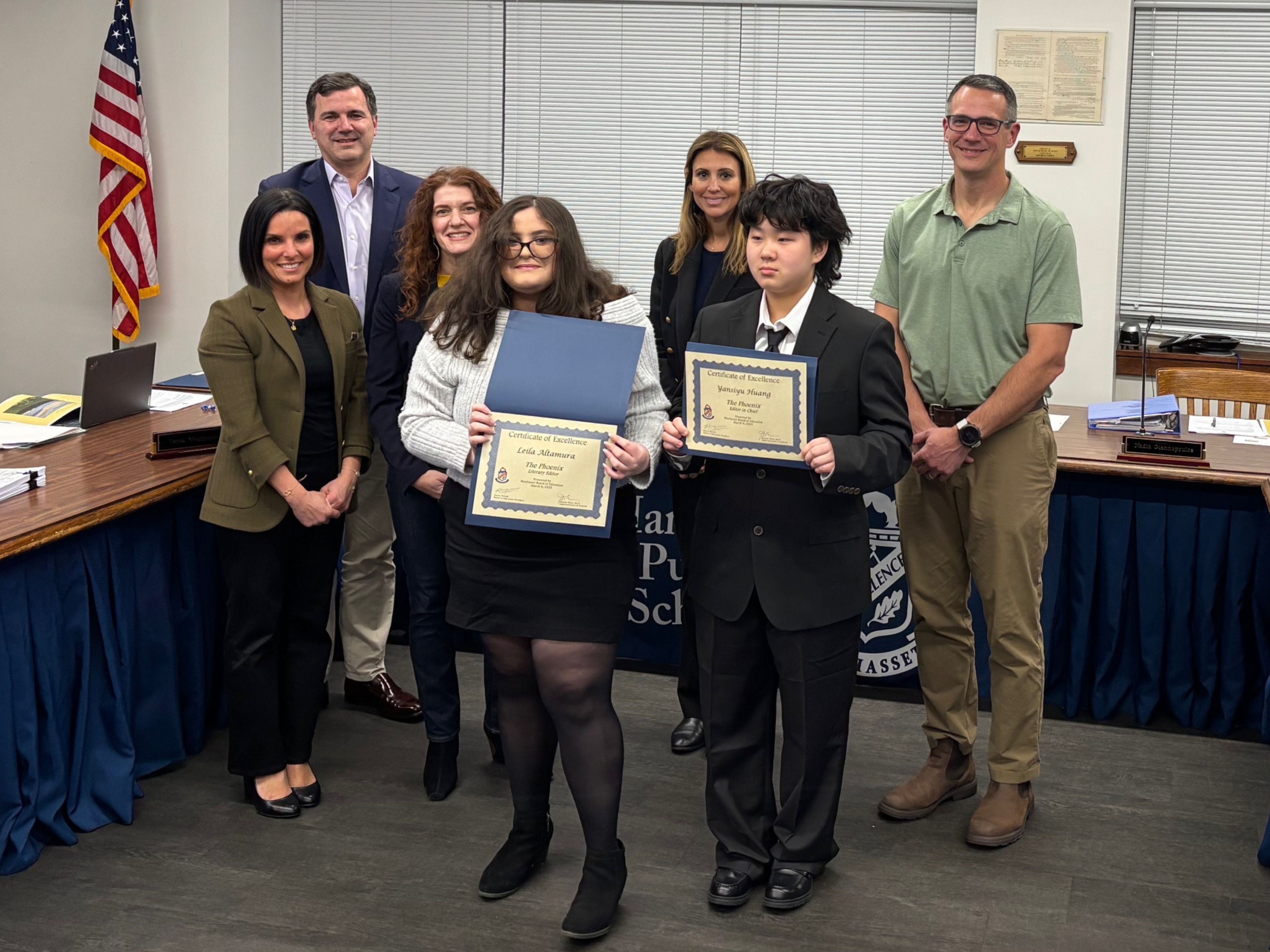 Secondary School literary magazine “The Phoenix,” which was recently honored with two prestigious national awards